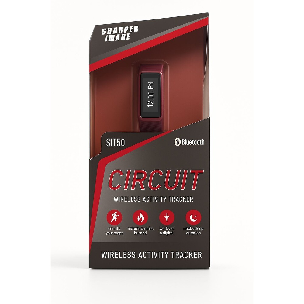 Sharper Image- SIT50 Fitness Circuit Activity Tracker Bluetooth- Pink - NIP New